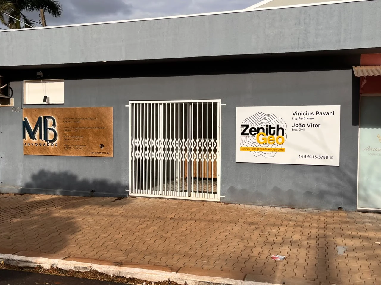 Fachada da sede da ZenithGeo em Jesuítas, Paraná